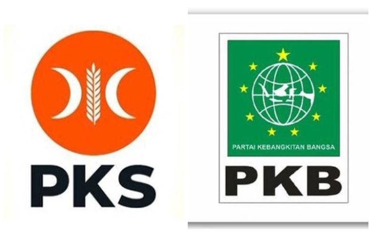 Logo Partai Keadilan Sejahtera (PKS) dan Partai Kebangkitan Bangsa (PKB)