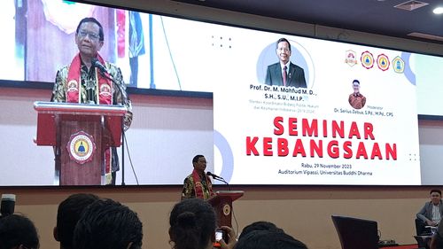 Isi Seminar Kebangsaan, Mahfud: Enggak Usah Kampanye, Sudah Tahulah Mau Pilih Siapa