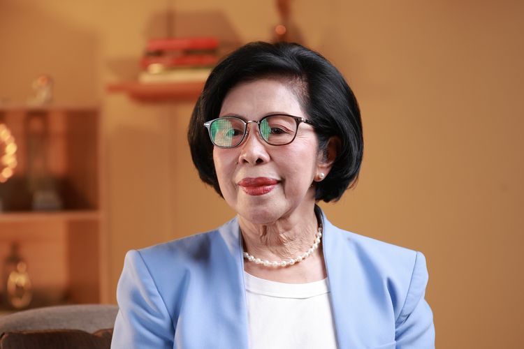 Komisaris Utama MedcoEnergi Yani Panigoro saat ditemui di Menara Kompas, Jakarta Pusat, Rabu (17/12/2025)