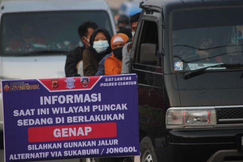 Ingat, Ganjil Genap di Puncak Jadi Permanen