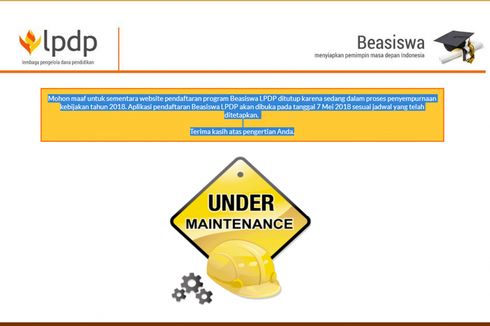 Jelang Pendaftaran Beasiswa LPDP, Situs Tidak Dapat Diakses