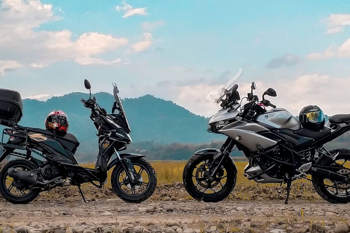 Modifikasi Yamaha R25 menjadi motor touring