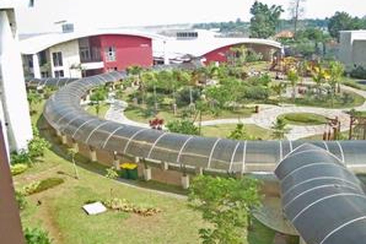 Gedung Sinarmas World Academy (SWA) di BSD City, Serpong, Tangerang Selatan, Banten. 