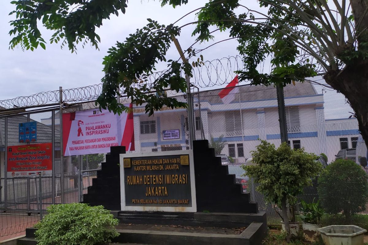 Kantor Rudenim (Rumah Detensi Imigrasi) Jakarta di Jalan Peta Selatan, Kalideres, Jakarta Barat. 