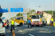 Truk Besar Penyebab Macet di Jalan Bandara Soekarno-Hatta Baru Dievakuasi Tengah Malam Nanti