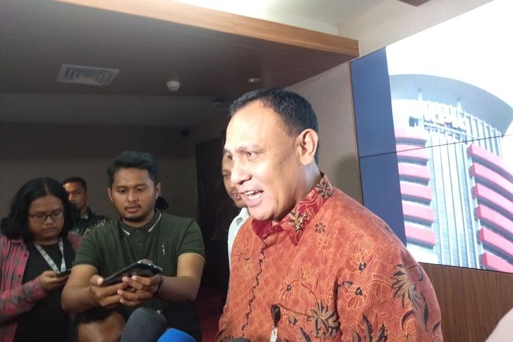 Ketua KPK Firli Bahuri saat ditemui di Gedung Merah Putih KPK, Jakarta, Senin (30/12/2019).