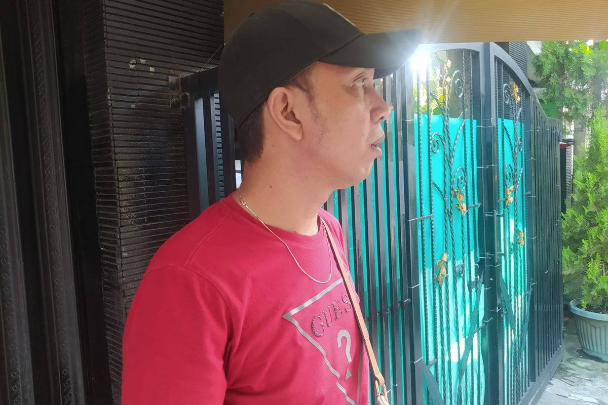 David Sianturi (40) saat ditemui di Jalan Jati, Bakti Jaya, Sumajaya, Depok, Jawa Barat, Rabu (21/6/2023)
