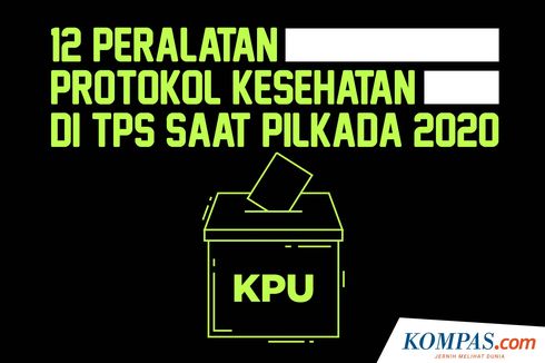 INFOGRAFIK: 12 Peralatan Protokol Kesehatan di TPS saat Pilkada 2020