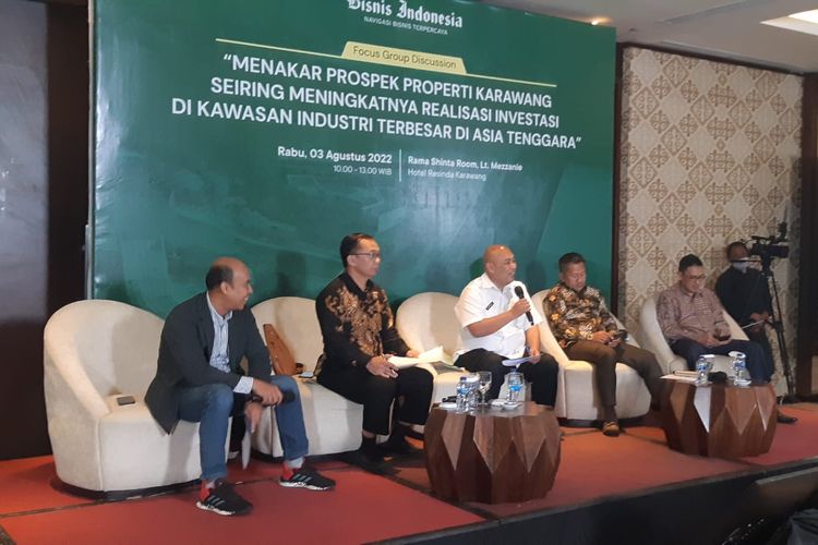 FGD ?Menakar Prospek Properti Karawang Seiring Meningkatnya Realisasi Investasi di Kawasan Industri Terbesar di Asia Tenggara? di Resinda Hotel, Karawang (3/8/2022).
