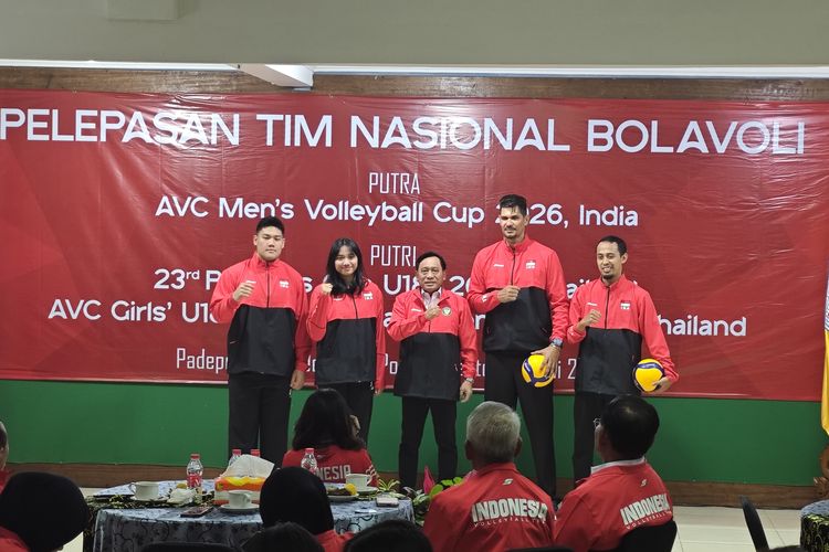 PBVSI Lepas Timnas Voli Putra dan Putri U18, Target Tembus Semifinal AVC
