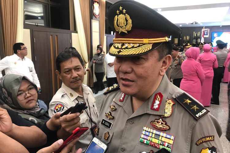 Kepala Divisi Humas Polri Irjen Muhammad Iqbal di Rupatama Mabes Polri, Jakarta Selatan, Kamis (13/2/2020).