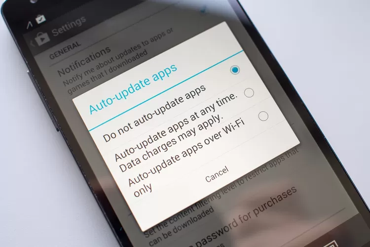 Auto update di ponsel bisa mengakibatkan daya baterai terkuras lebih cepat. 