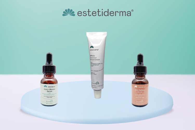 Produk perawatan kulit dari Estetiderma. 