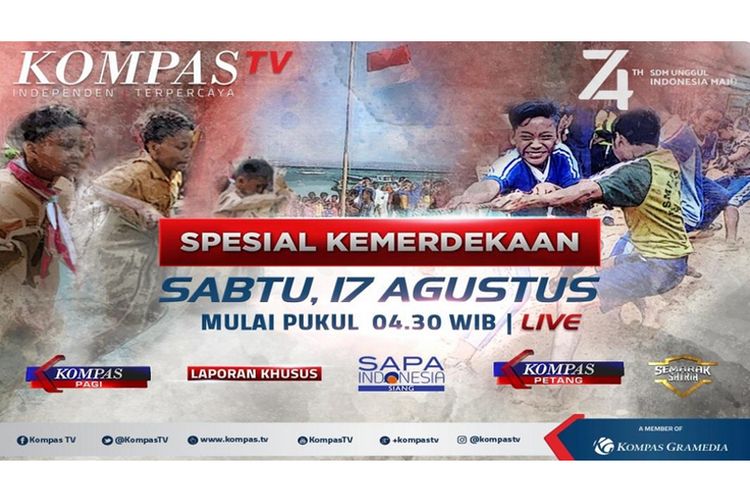 Program spesial Kompas TV di Hari Kemerdekaan RI, 17 Agustus 2019.