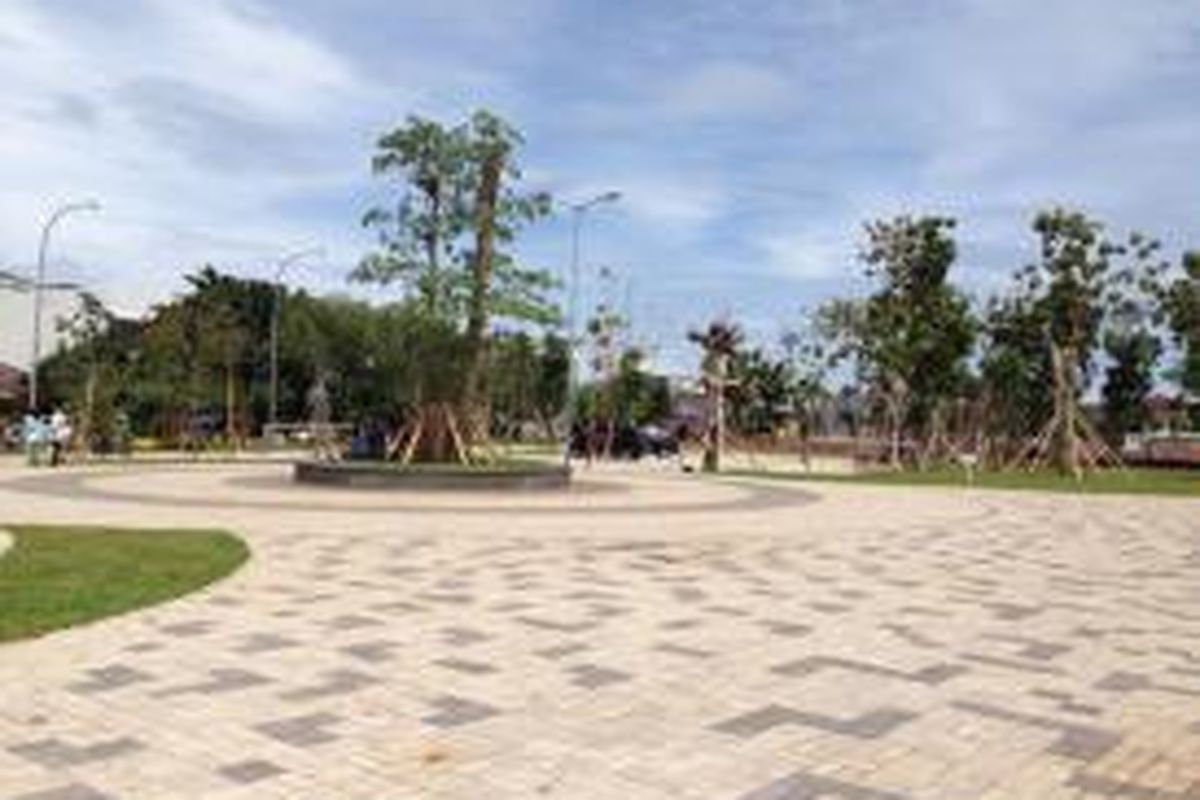 Taman Waduk Pluit di Penjaringan, Jakarta utara, menjadi tempat tujuan wisata baru bagi warga Jakarta.