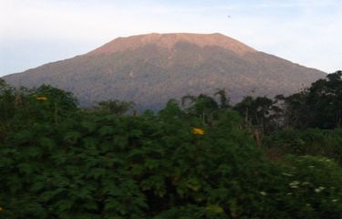 Gunung Marapi di Sumatera Barat.