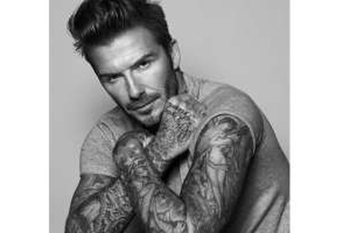 Foto promosional David Beckham untuk Biotherm Homme