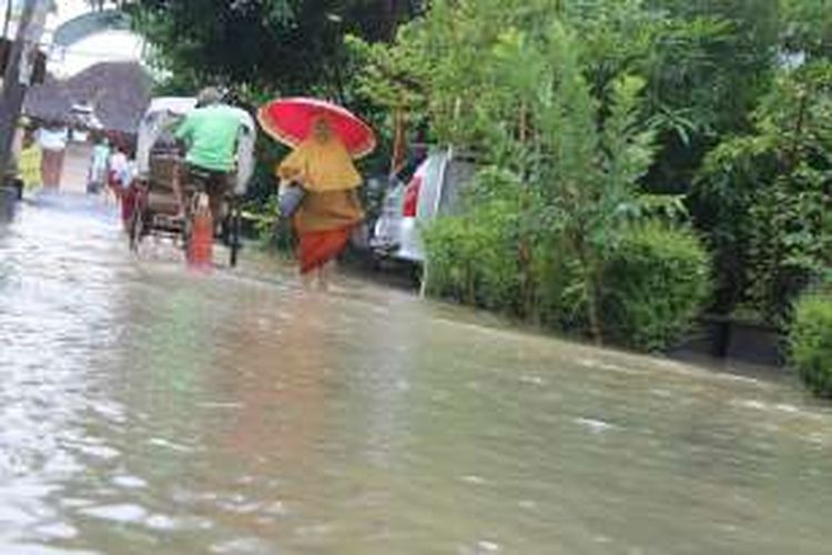 Banjir di Kabupaten Kendal, Jawa Tengah.
