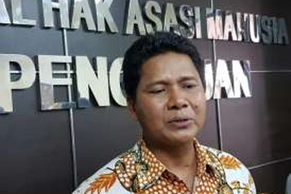 Ketua Komisi Nasional Hak Asasi Manusia (Komnas HAM) Imdadun Rahmat di kantornya, Jakarta Pusat, Senin (23/5/2016).