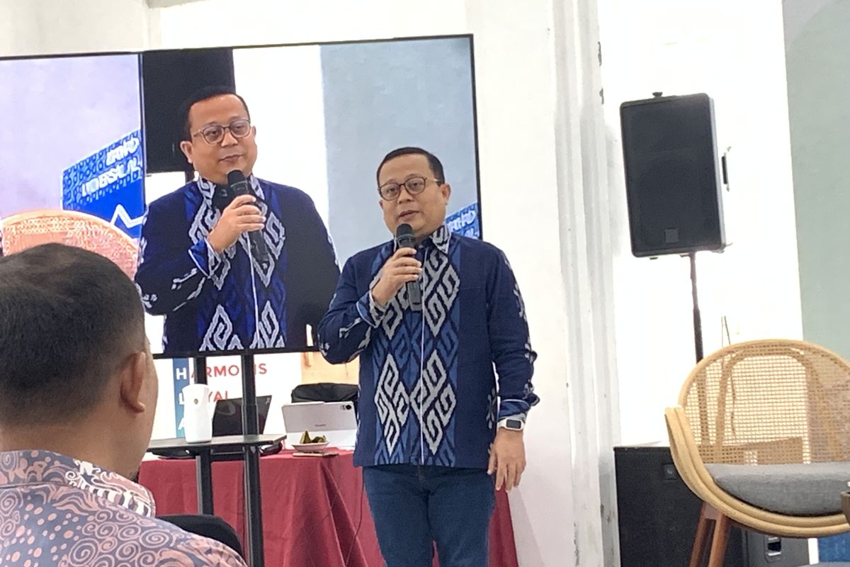 Kepala Biro Humas dan Komunikasi Publik Kemenag Thobib Al-Asyhar dalam agenda Diskusi Media di Antara Heritage, Jakarta Pusat, Kamis (25/9/2025).