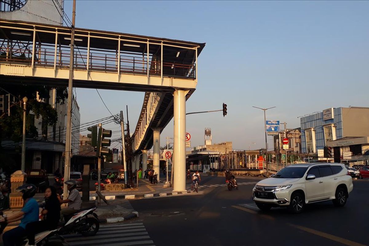 Stasiun LRT Velodrome, Rawamangun, Jakarta Timur yang sudah terintegrasi dengan Transjakarta mulai Jumat (26/7/2019) mendatang.