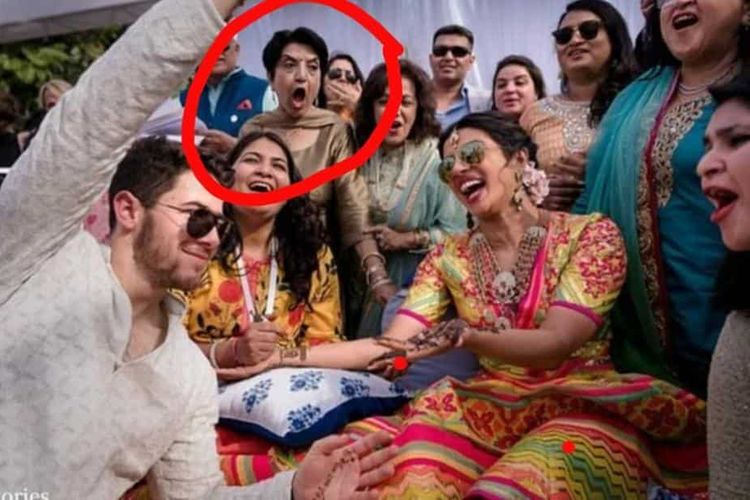 Salah satu foto pernikahan Priyanka Chopra dan Nick Jonas.