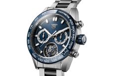 TAG Heuer Tourbillon Edisi Terbatas, Berwarna Biru dan Berbahan Titanium