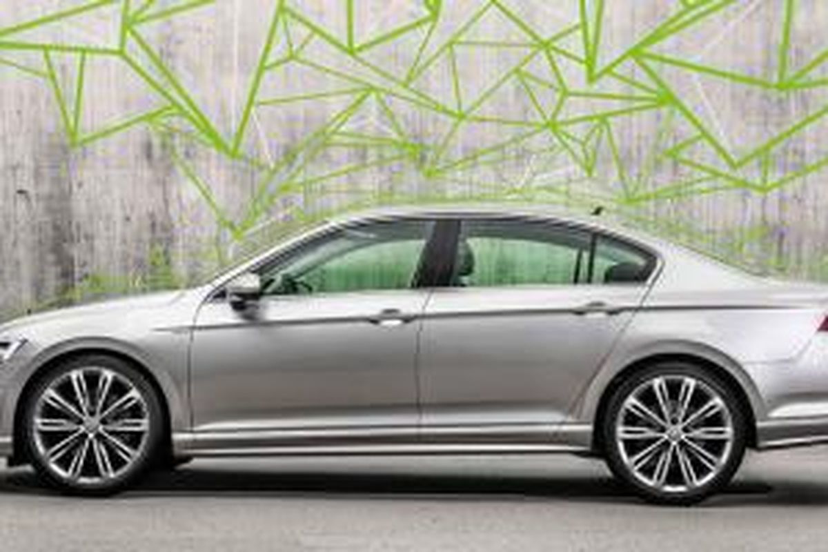 Tampilan Volkswagen Passat, salah satu model tersukses VW Group.