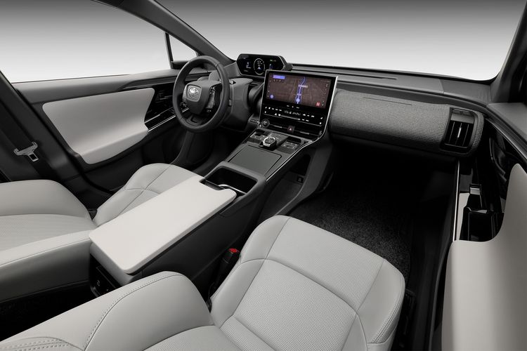 Ilustrasi interior Toyota bZ4X