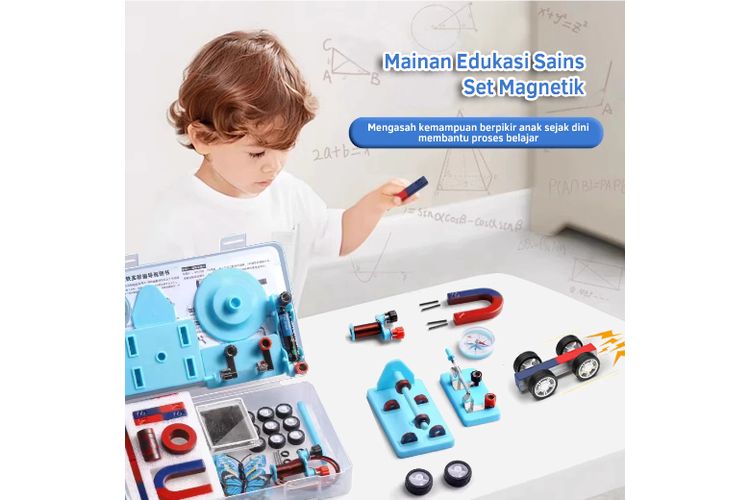 WETECH Mainan Magnet 52PCS Eksperimen Sains Elektromagnet