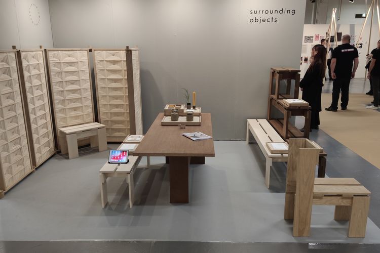 Surrounding Objects, produk furnitur karya Stephanie Getty, arsitek asal Jakarta, di Stockholm Design Week 2020, Selasa (11/2/2020). 