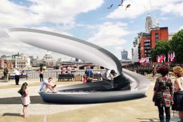 Enam studio arsitektur asal Inggris, termasuk Zaha Hadid Architects, Hopkins Architects, dan Studio Wave turun tangan mendesain air mancur bagi enam situs berbeda di seantero London.