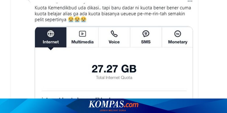 Ramai Soal Kuota Gratis Kemendikbud Situs Apa Saja Yang Bisa Diakses Halaman All Kompas Com