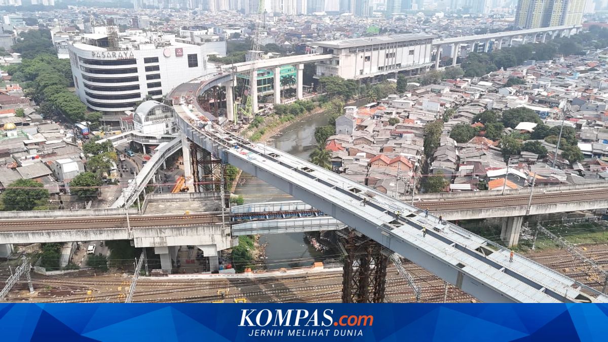 Jalur LRT Velodrome-Manggarai Sudah Tersambung, Ditargetkan Beroperasi Agustus 2026