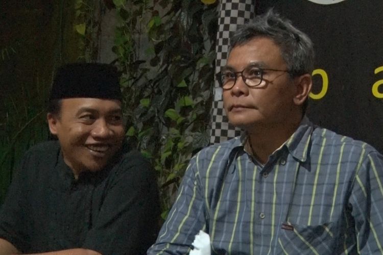 Johan Budi ketika melakukan safari politik dan menemui sejumlah pegiat antikorupsi di Trenggalek Jawa Timur(23/12/2018)
