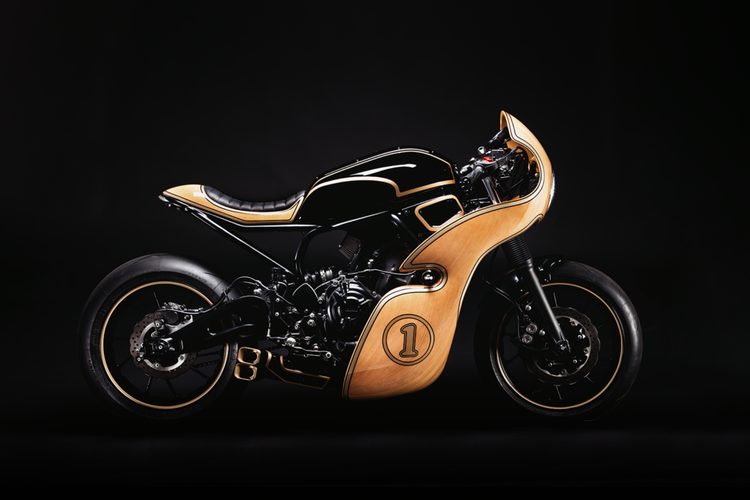 Yamaha XSR700 cafe racer garapan George Woodman Garage