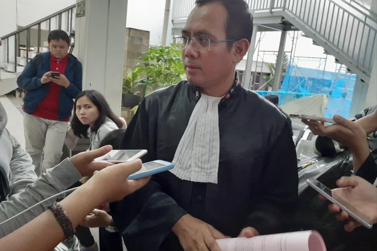 Kuasa hukum Joko Driyono, Mustofa Abidin saat ditemui usai sidang pembacaan tuntutan Jaksa Penuntut Umum di Pengadilan Negeri Jakarta Selatan, Kamis (4/7/2019)