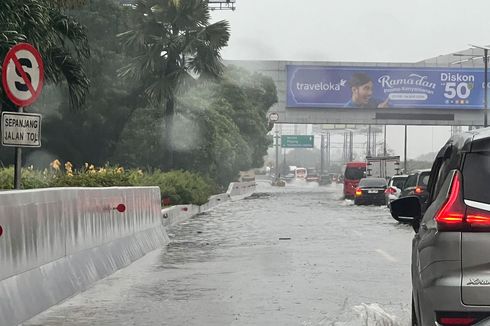 Hujan Deras, Tol Bandara Soekarno-Hatta Banjir hingga 40 Cm 