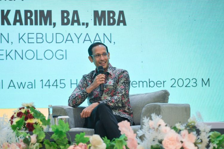 Mendikbud Ristek, Nadiem Makarim saat di Universitas Aisyiyah (Unisa) Yogyakarta September 2023.