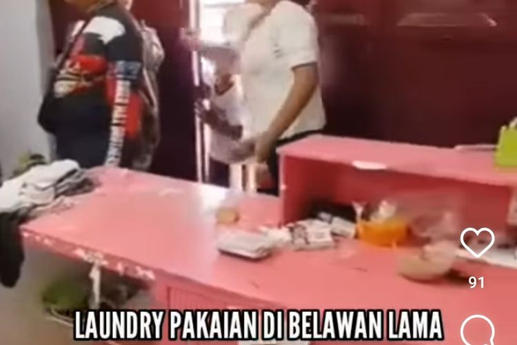 Viral di media sosial video bernarasi pelaku tawuran merusak dan menjarah sejumlah barang dari laundry milik warga di Jalan Taman Makam Pahlawan, Kecamatan Belawan I, Kota Medan. 