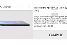 Sony Tak Sengaja Tampilkan Tablet Xperia Z4