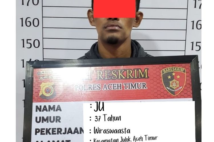 Polisi menangkap pria menganiaya warga Kabupaten Aceh Timur, Selasa (26/3/2024)