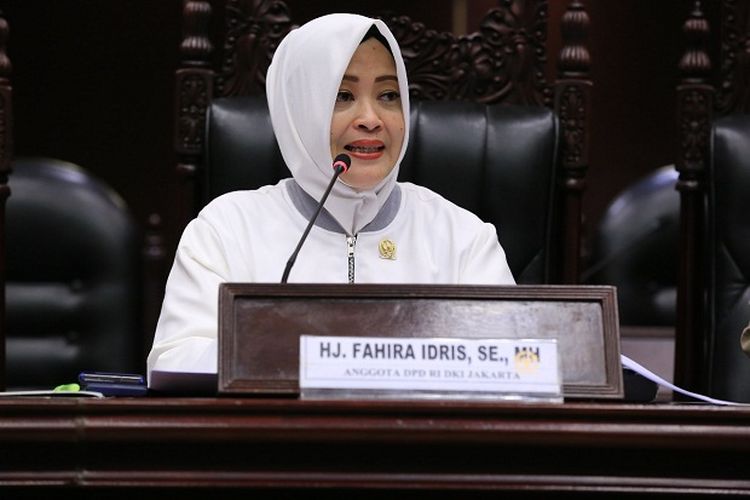 Anggota Dewan Perwakilan Daerah (DPD) Republik Indonesia (RI) Daerah Pemilihan (Dapil) Daerah Khusus Ibu Kota (DKI) Jakarta Fahira Idris.