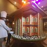Indonesian Hotel Displays Miniature Mosque from Rice Crackers