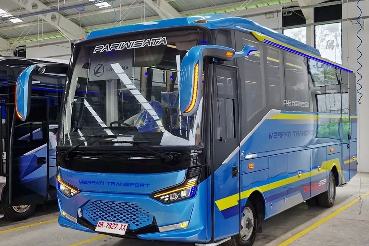 Bus baru PO Merpati Transport Bali