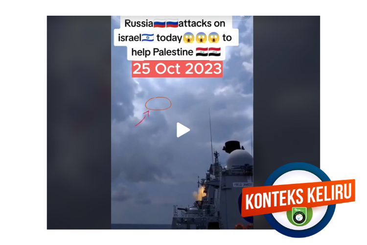 Hoaks, video Rusia menyerang Israel pada 25 Oktober 2023