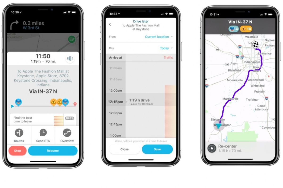 Pembaruan fitur ETA pada Waze