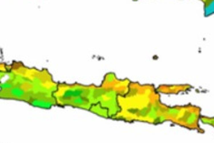 Wilayah Jawa Tengah yang masuk musim kemarau pertengahan Juni 2025.