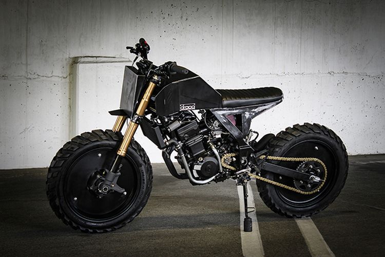 Kawasaki Ninja 250R bergaya scrambler garapab Droog Moto