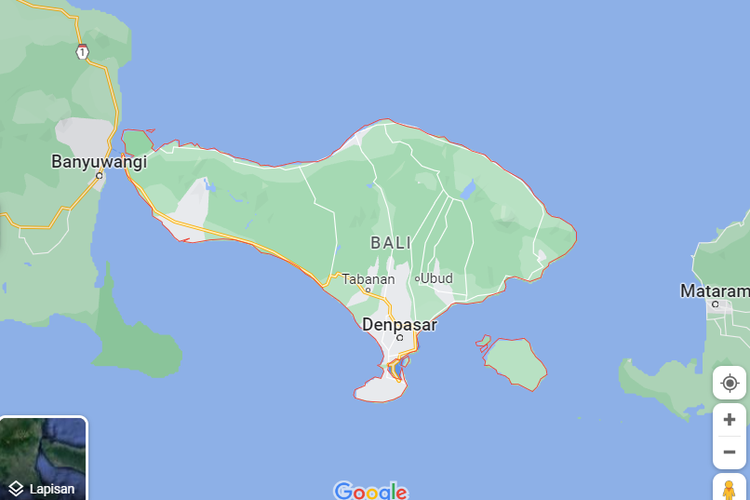 Peta Pulau Bali